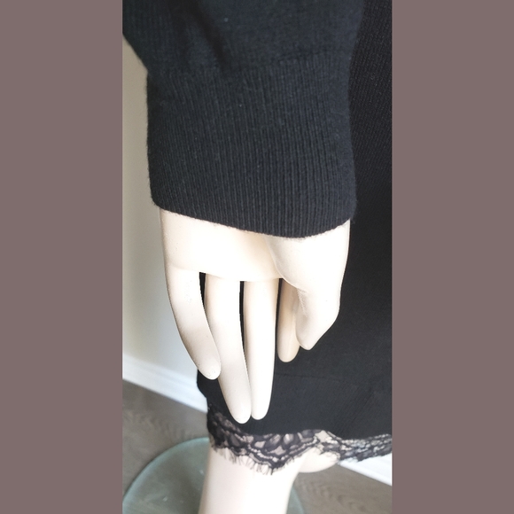Ann Taylor Lace Bottom Sweater Dress - Picture 7 of 10